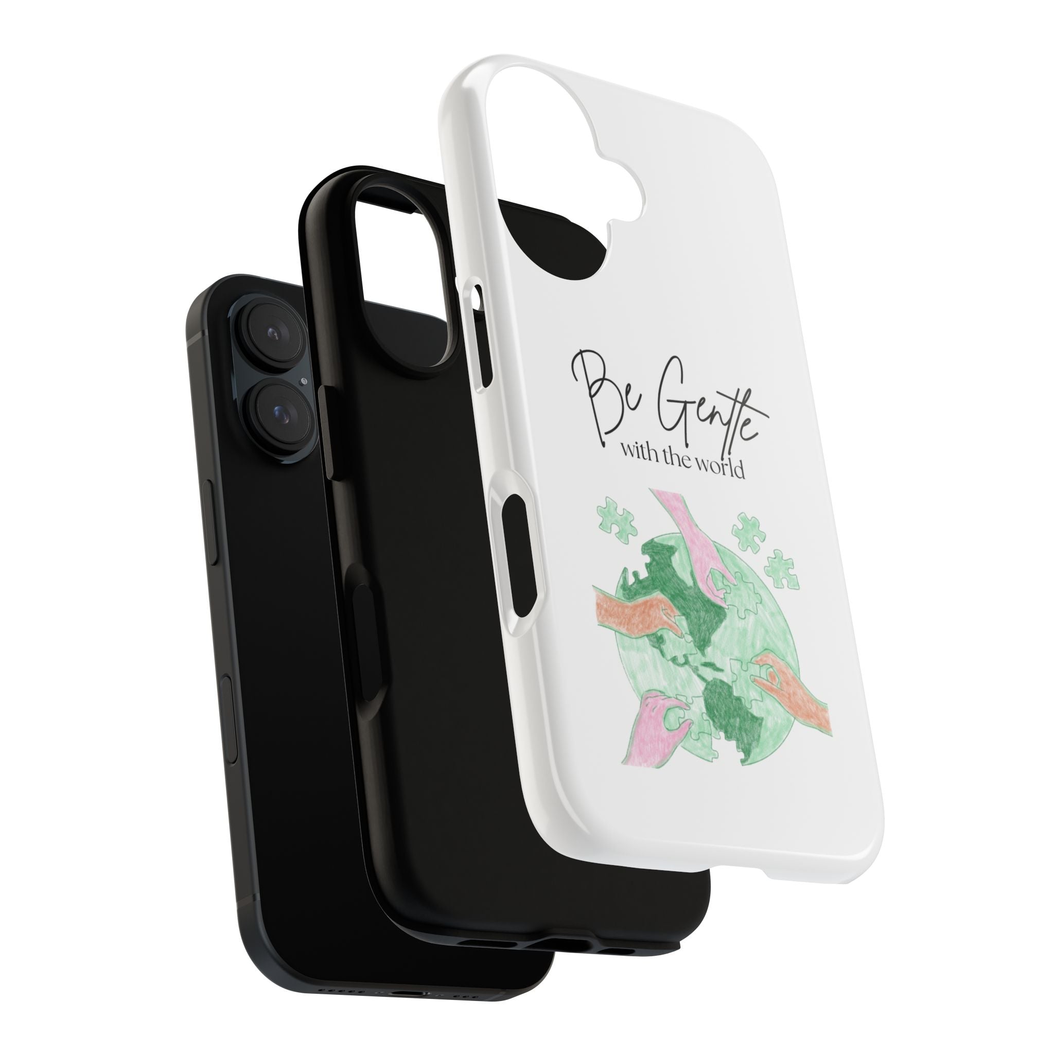 Tough Cases for iPhone - "Be Gentle with The World"